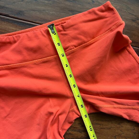 Albion Fit S Womens Orange Leggings 23" Regular Rise Athleisure Running Yoga - Picture 7 of 7